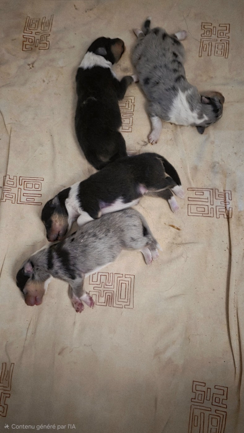 Chiot Colley à poil long De La Légende Du Collinois